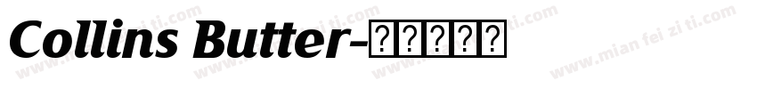 Collins Butter字体转换